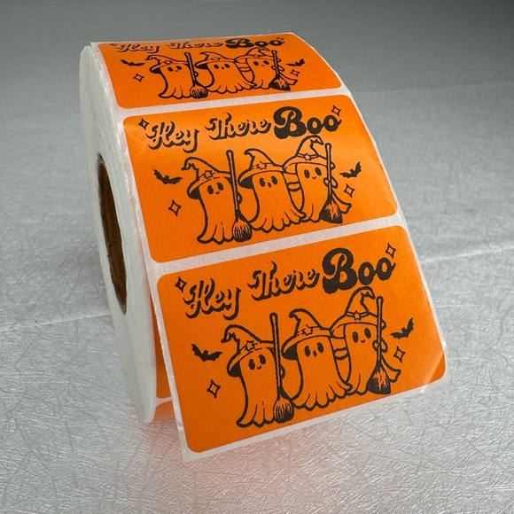STICKERAFT Other - Hey Boo orange Sticker, Ghost Sticker, Halloween Sticker packaging stickers new